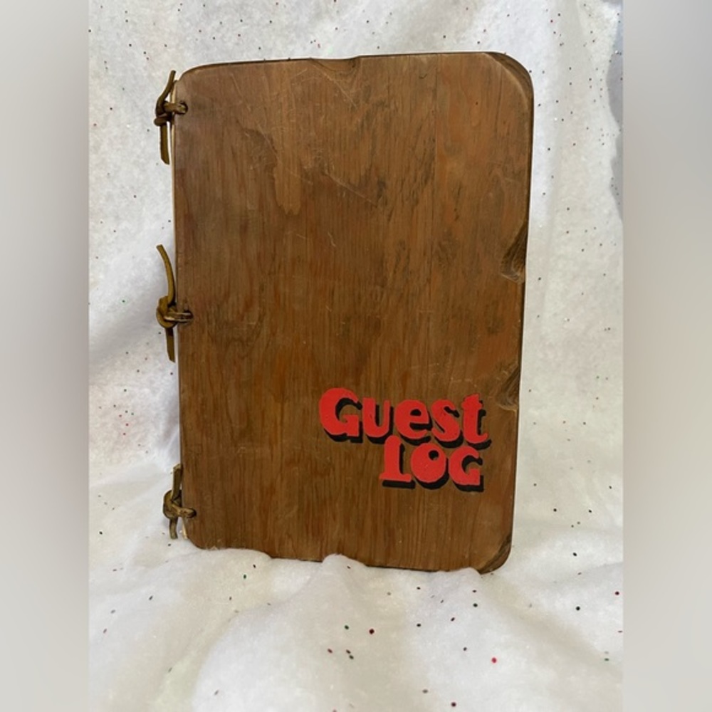 Wooden cover log book